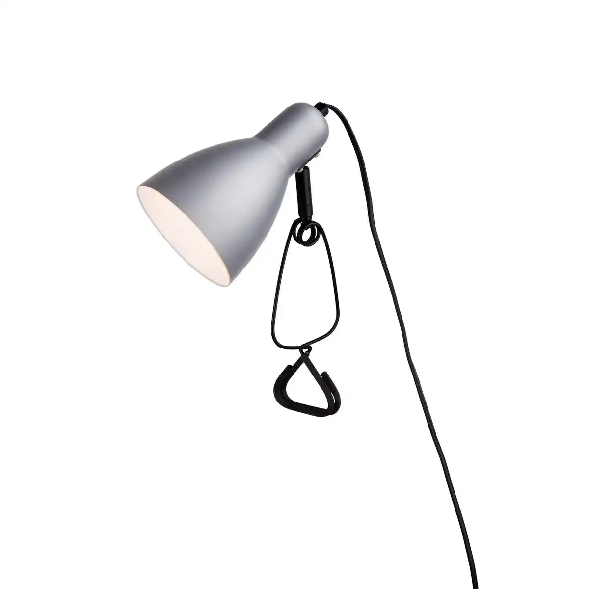 Klemmtischleuchte "MARA" matt weiß für E14 max. 18 Watt, für Innenräume, 28 cm hoch
