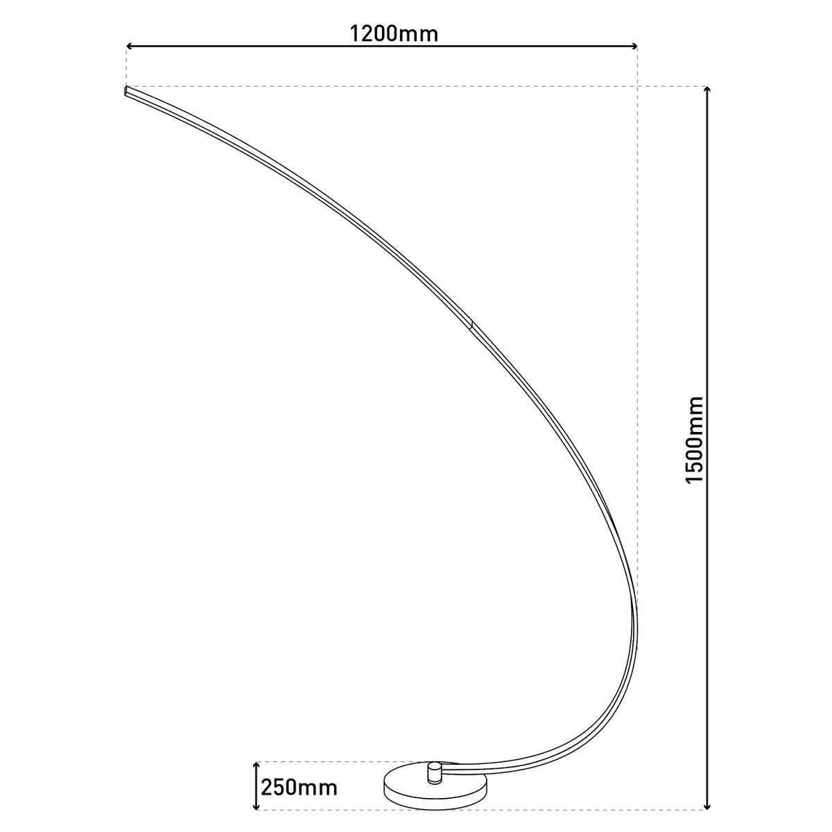 LED-Stehleuchte "LOOP LINE"
