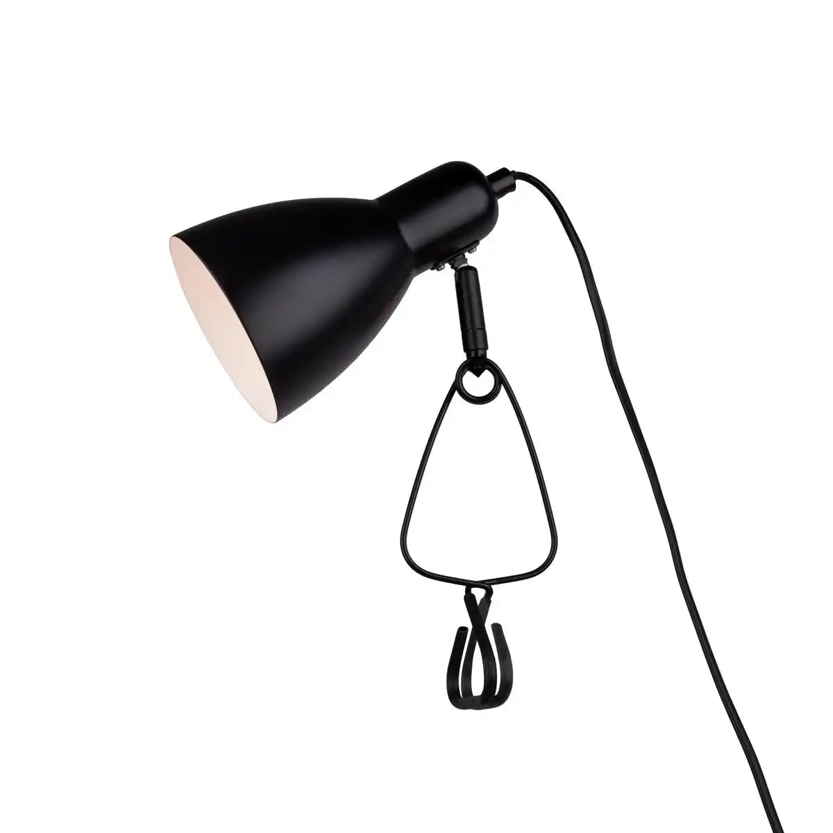 Klemmtischleuchte "MARA" matt schwarz für E14 max. 18 Watt, für Innenräume, 28 cm hoch
