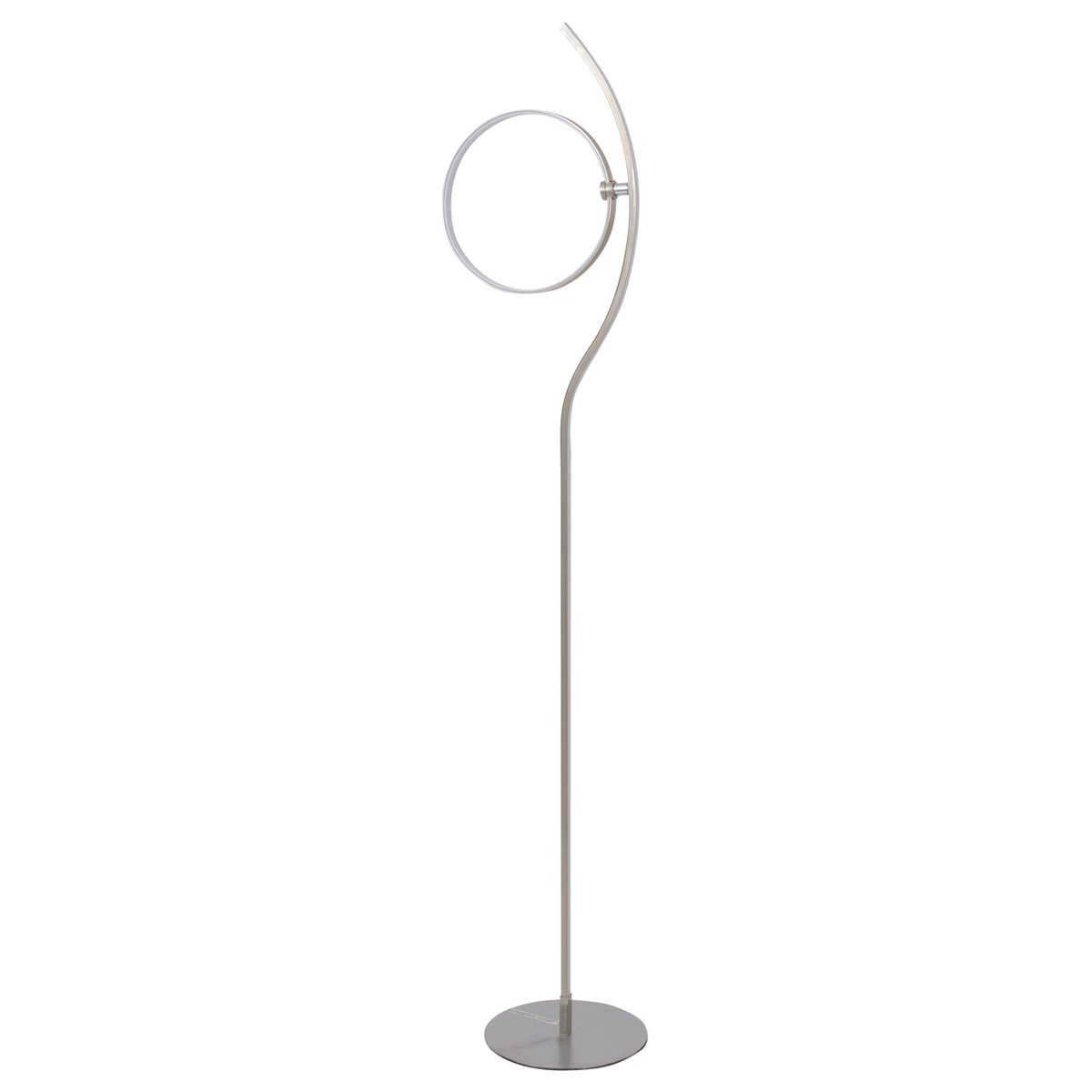 LED-Stehleuchte "LOOP LINE" 150 cm hoch, mit integriertem LED-Stripe, aus Metall und Kunststoff