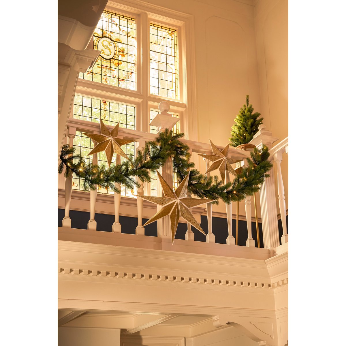 Girlande mit LED -Beleuchtung - L180 cm - Grün