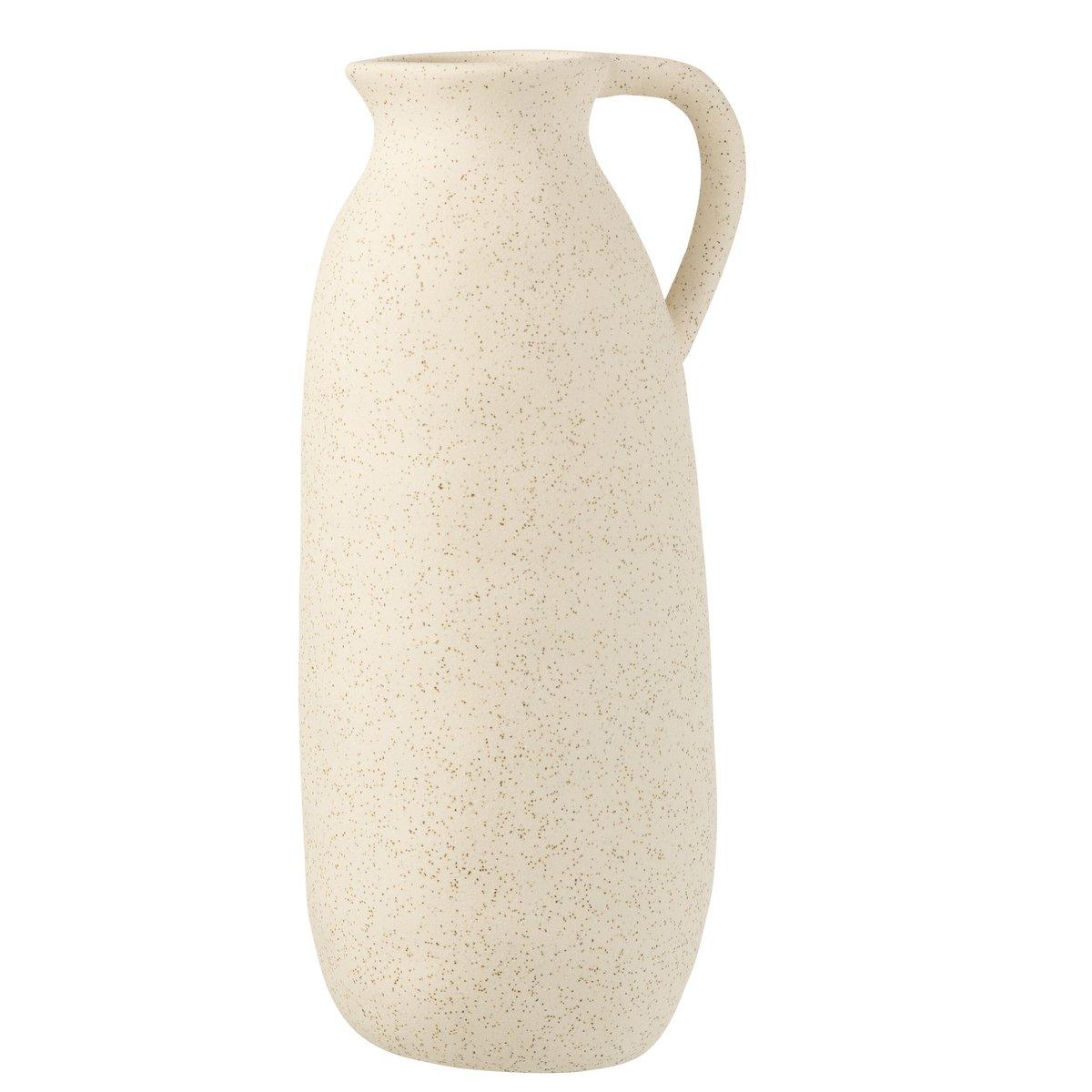 J-Line Vase Krug – Keramik – Beige – groß