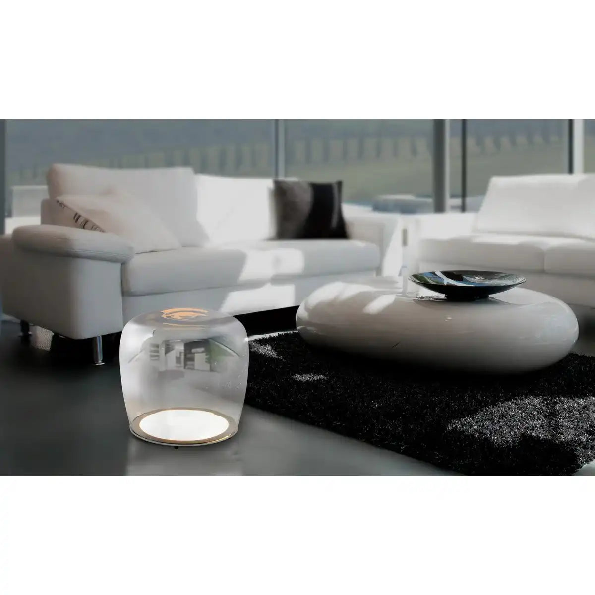 LED Tischleuchte "SMOKY" d:43cm