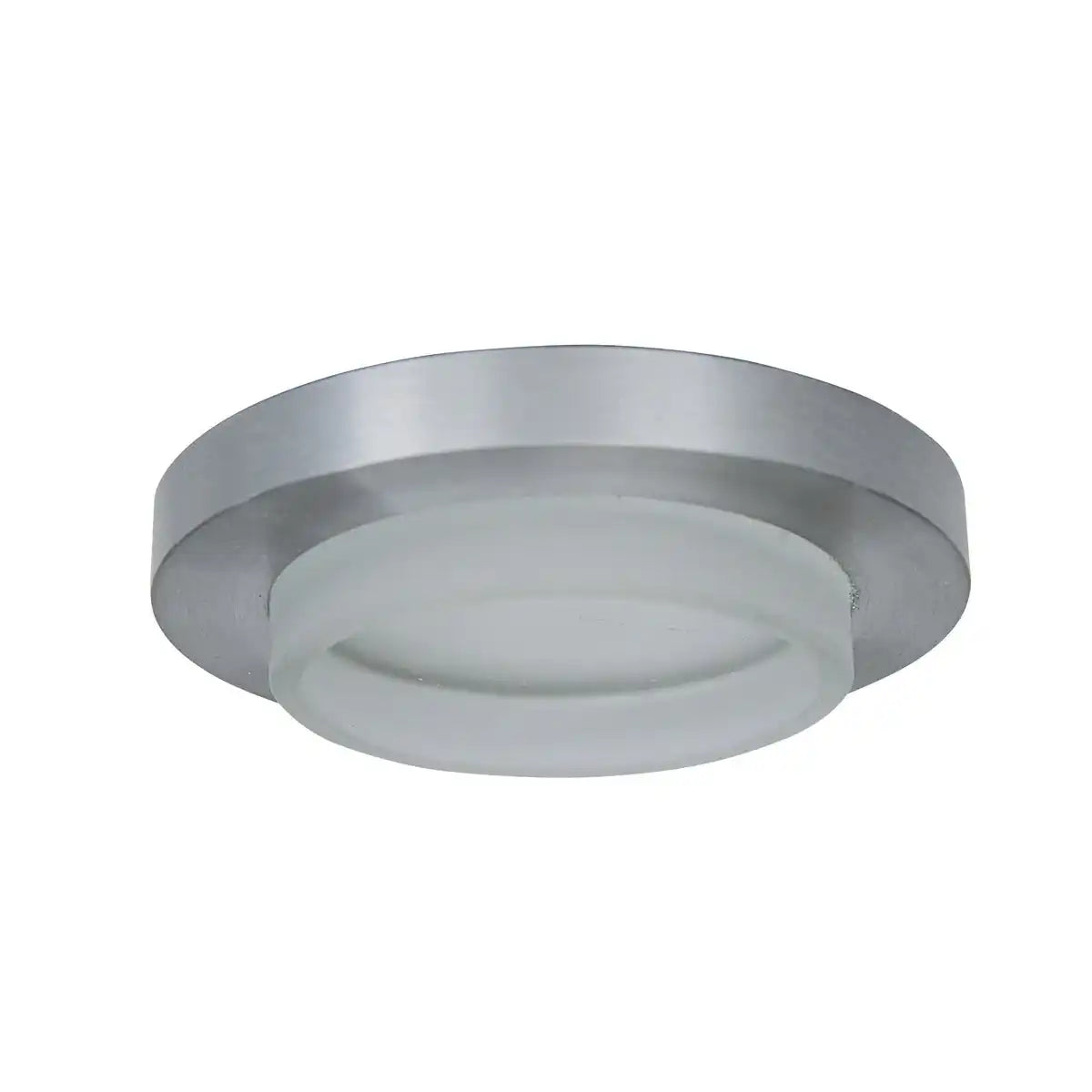 LED Einbauspot "COMMO" Ø 8,5 cm, 6,5 cm tief, aus Metall und mattem Acryl, 6 Watt, warmweiß