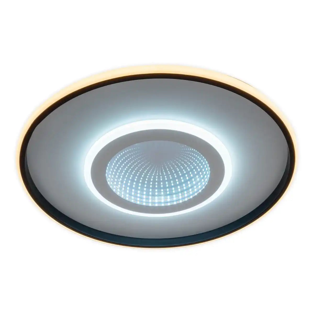 LED Deckenleuchte 3D-Effekt "Redona" Ø 50 cm, mit vielen Funktionen, Fernbedienung inklusive