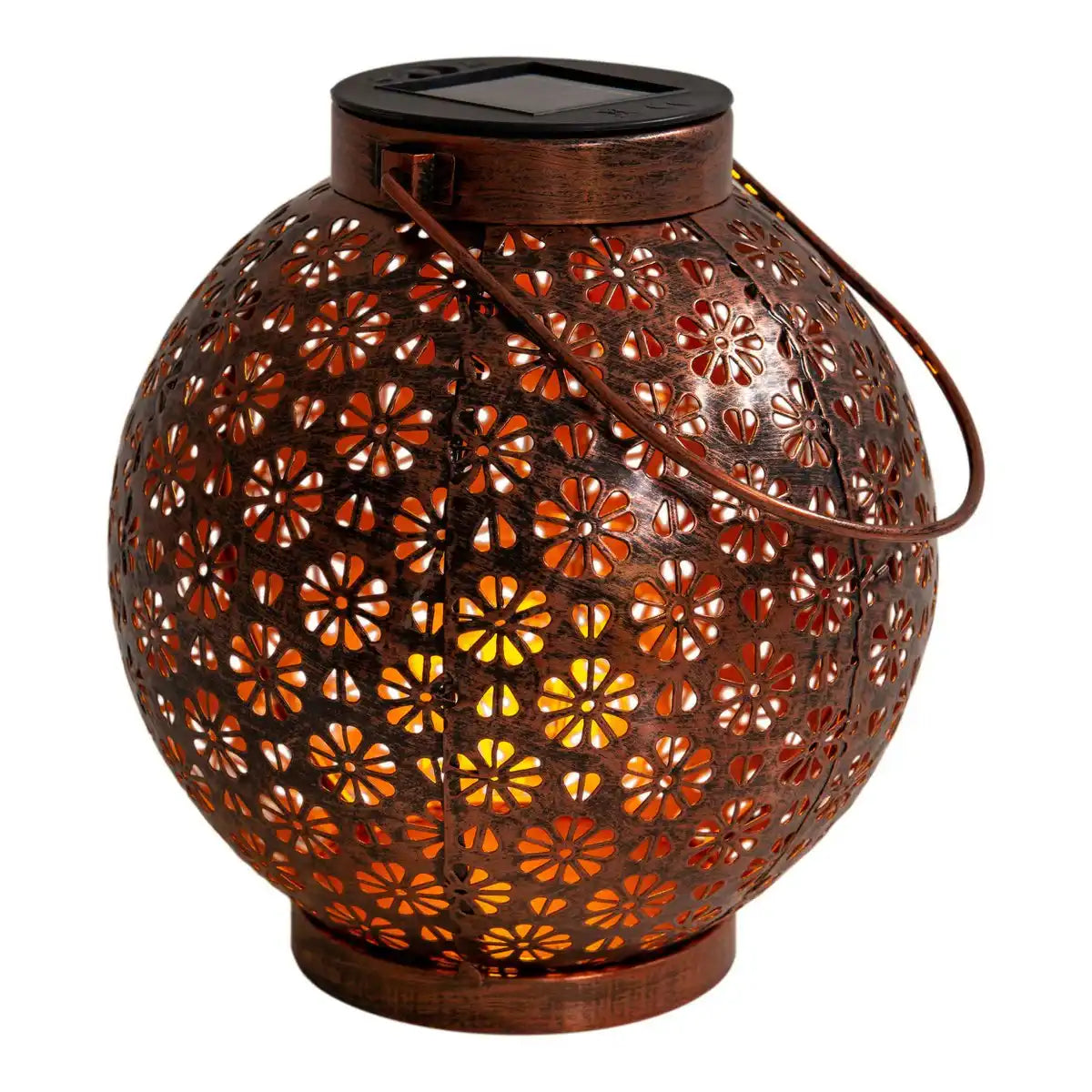 LED Deko-Solarleuchte L/B: 18 cm bronze