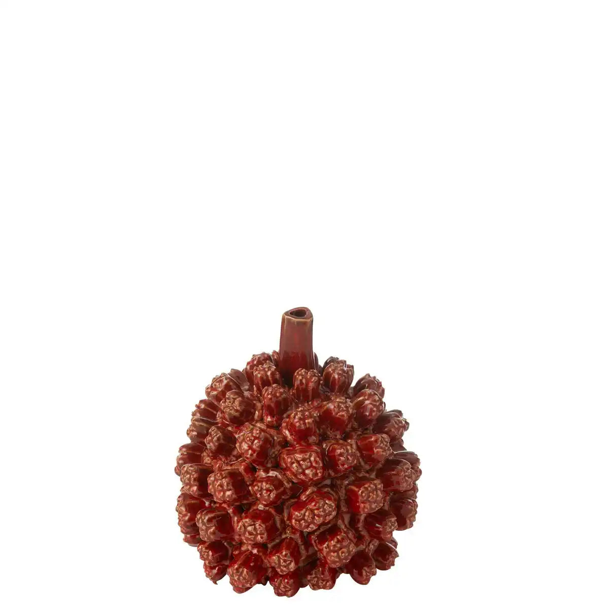 J -Line Vase Saki - Keramik - Rot - klein - Ø 19 cm