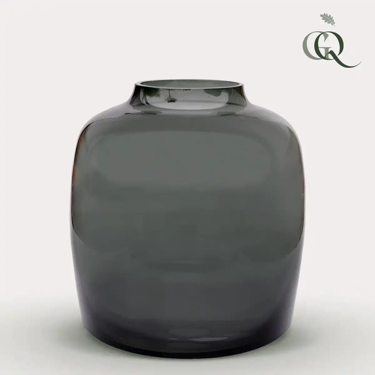 Vase Glass - M - H25 W25 - Bartica - Grau