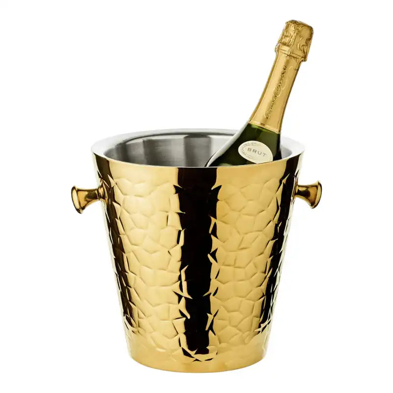 Sektkühler Capri gold H 23 cm