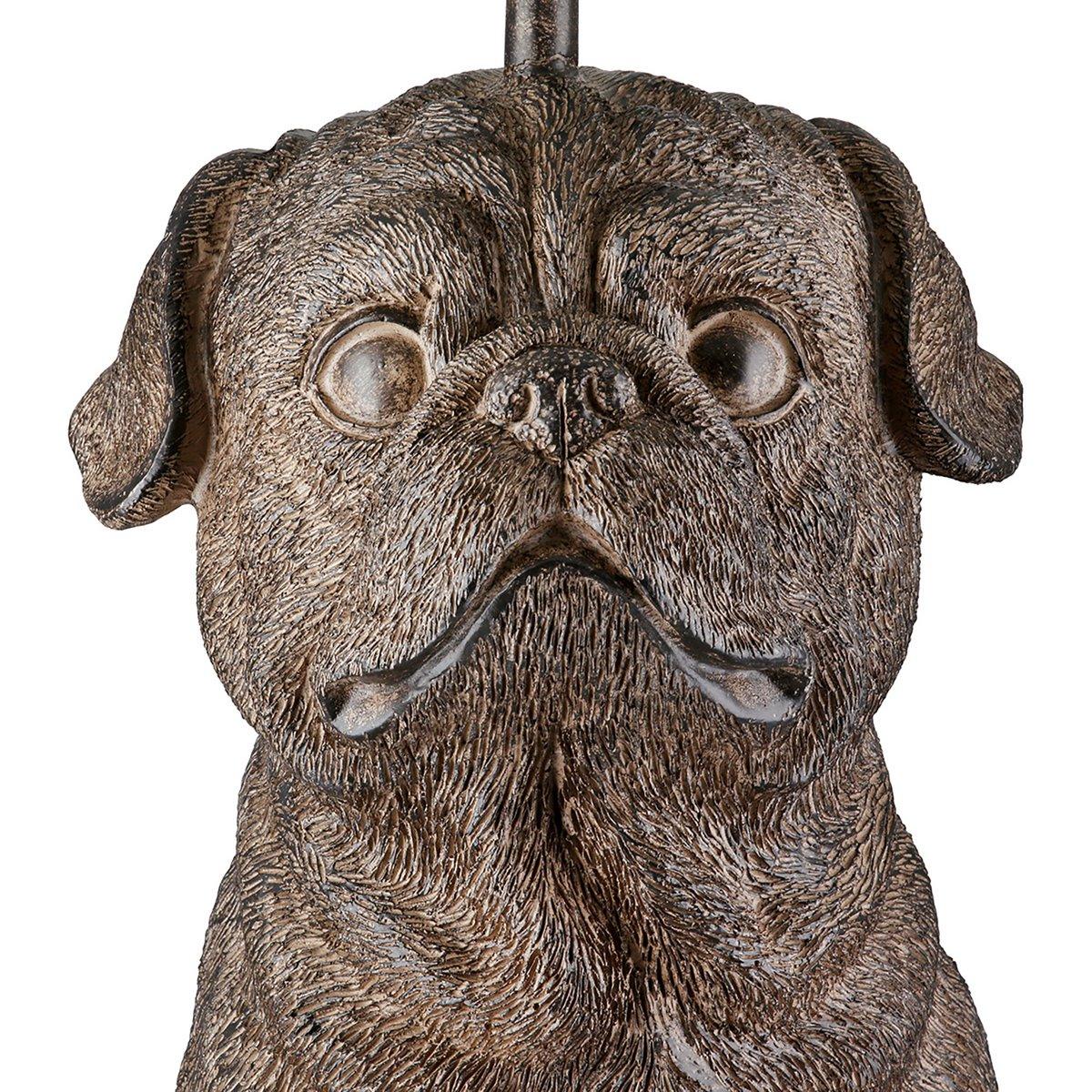 Tischleuchte Hund Mops, H.52 cm