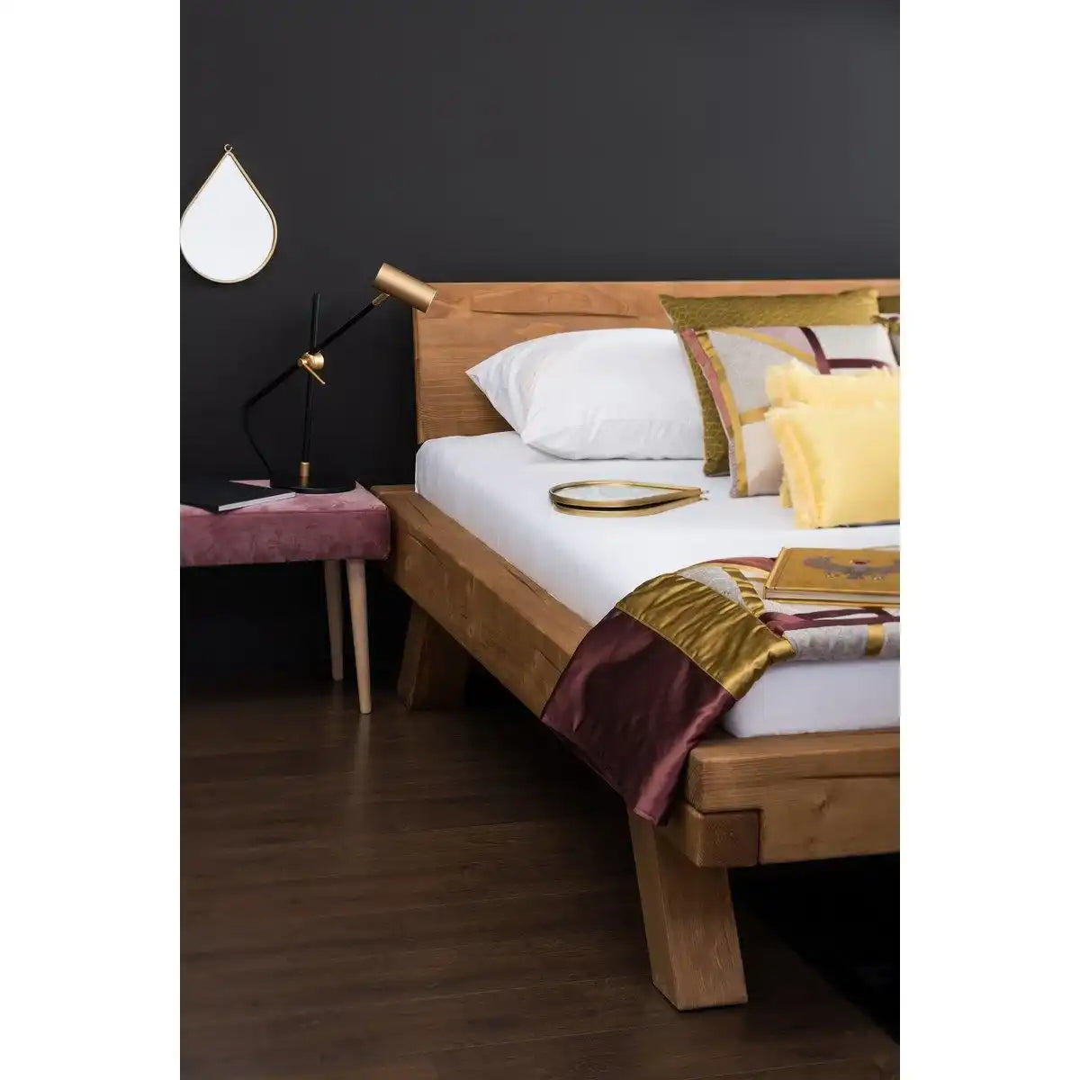 Balkenbett 140 x 200 cm - HomeDesign Knaus