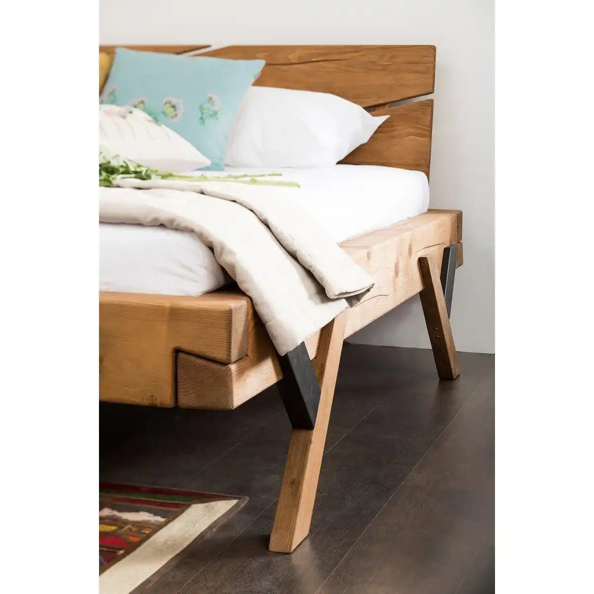 Balkenbett 160 x 200 cm - HomeDesign Knaus