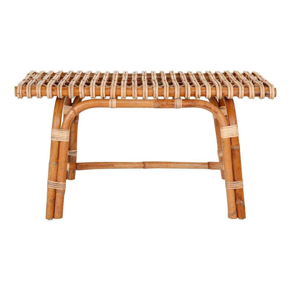 Bank - Aveiro Bank aus Rattan, Natur 40x90x46 cm - HomeDesign Knaus