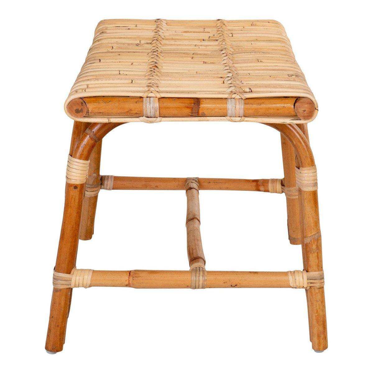 Bank - Aveiro Bank aus Rattan, Natur 40x90x46 cm - HomeDesign Knaus