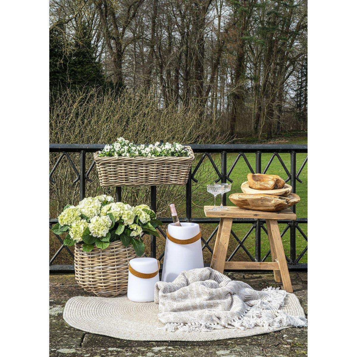 Barcelona Bank – Natur, Teak, 50 x 25 x 45 cm - HomeDesign Knaus