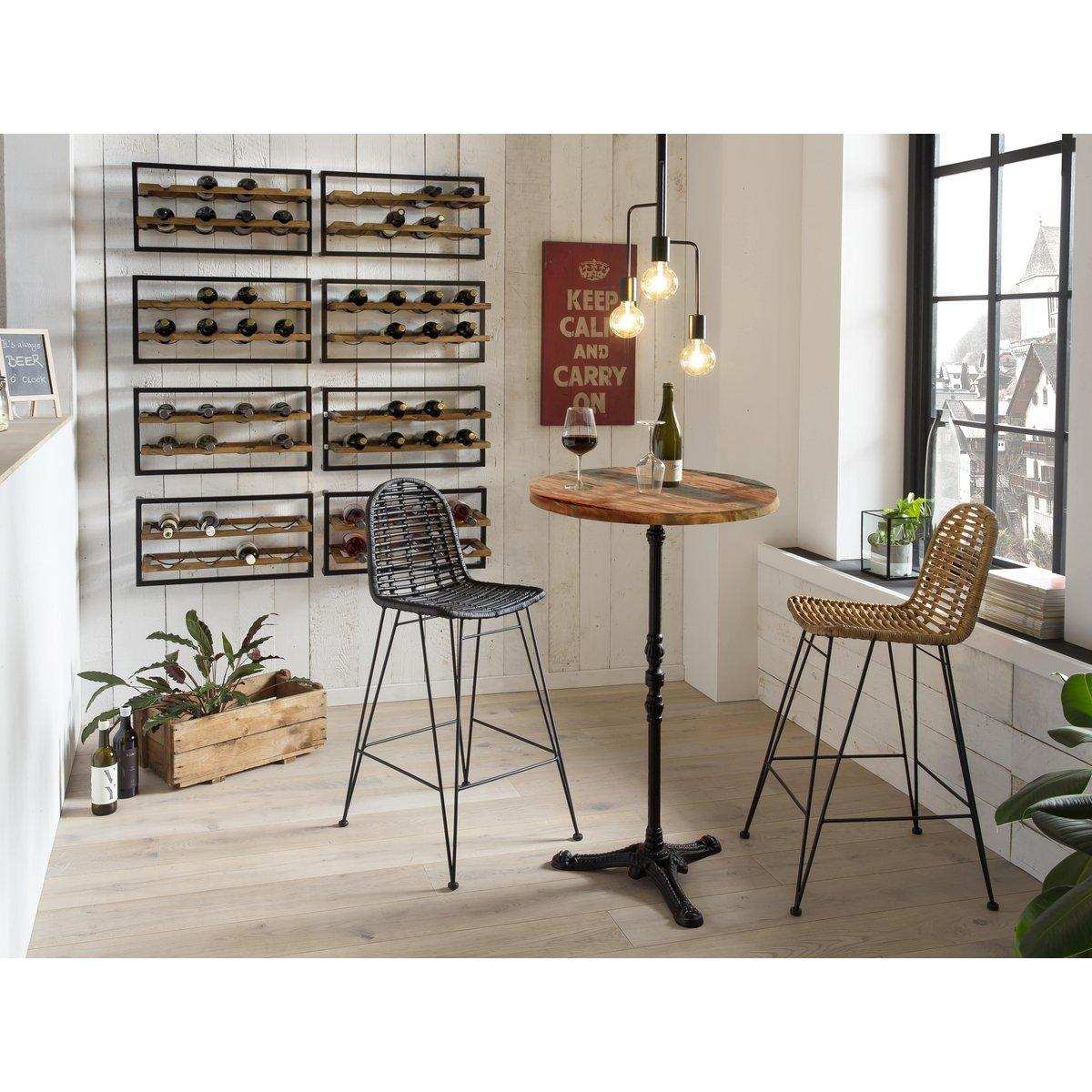 Barhocker schwarz - HomeDesign Knaus