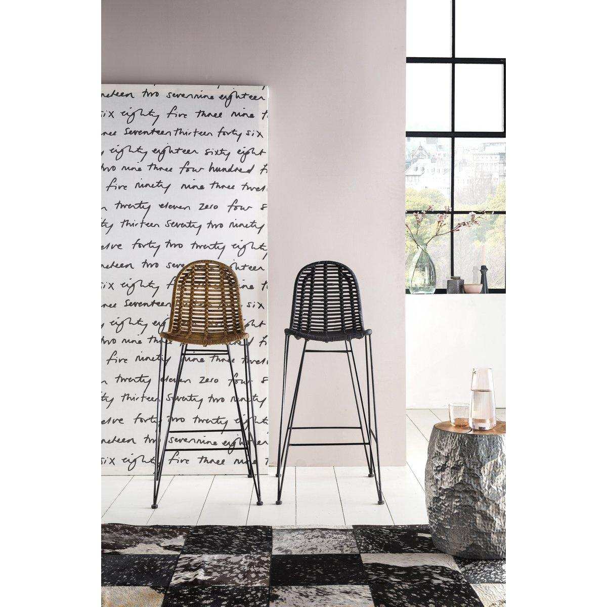 Barhocker schwarz - HomeDesign Knaus