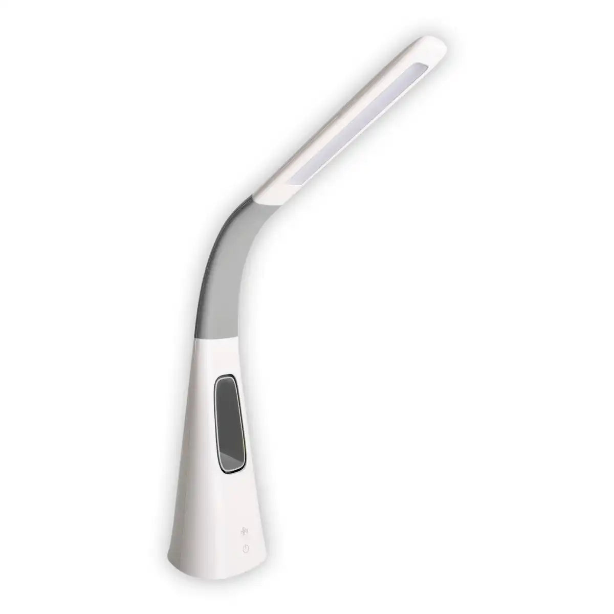 LED-Tischleuchte "VENTU" mit Ventilator, mit Touch, dimmbar, aus weißem Kunststoff, fest verbaute LEDs, 40 cm hoch