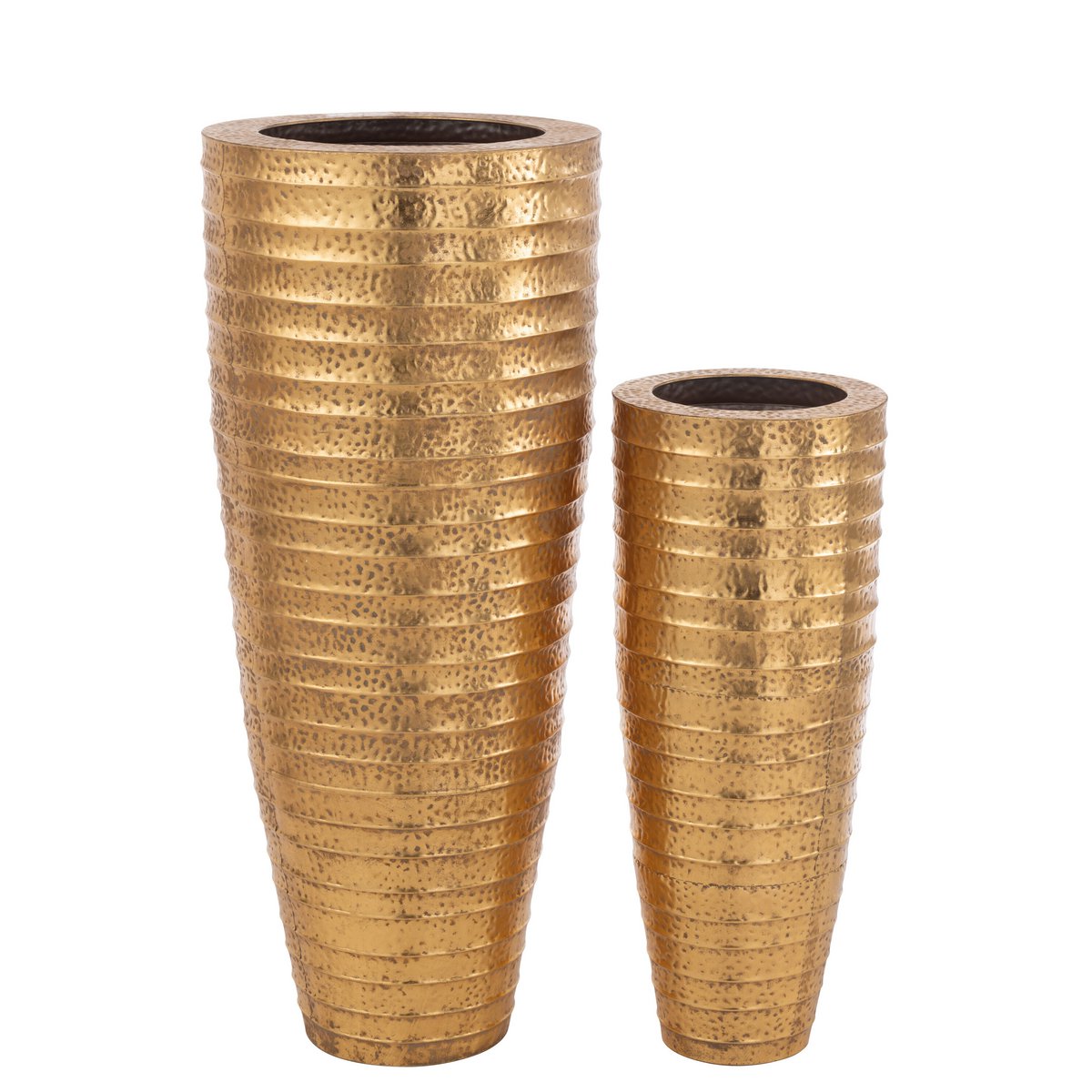 J -Line Vase Ägypten - Metall - Gold - 2 Teile - 122 cm hoch