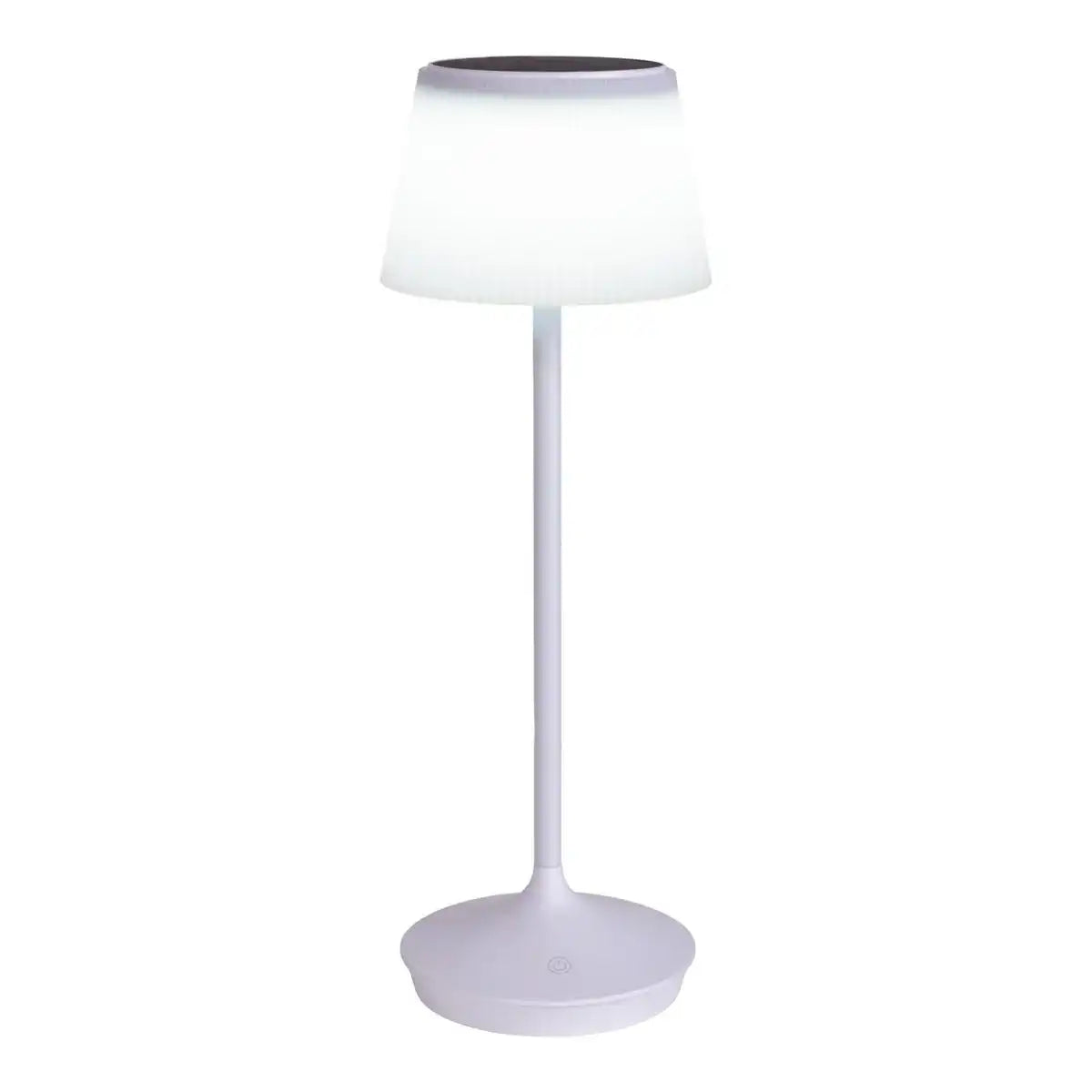 LED Leuchte "EMMI" für Außen und Innen, Tischlampe aus Metall und Kunststoff, mit fest verbauten LEDs, LED Tischlampe für Balkon, Terrasse, Garten, Wohnzimmer, Wintergarten, ca. 38 cm hoch