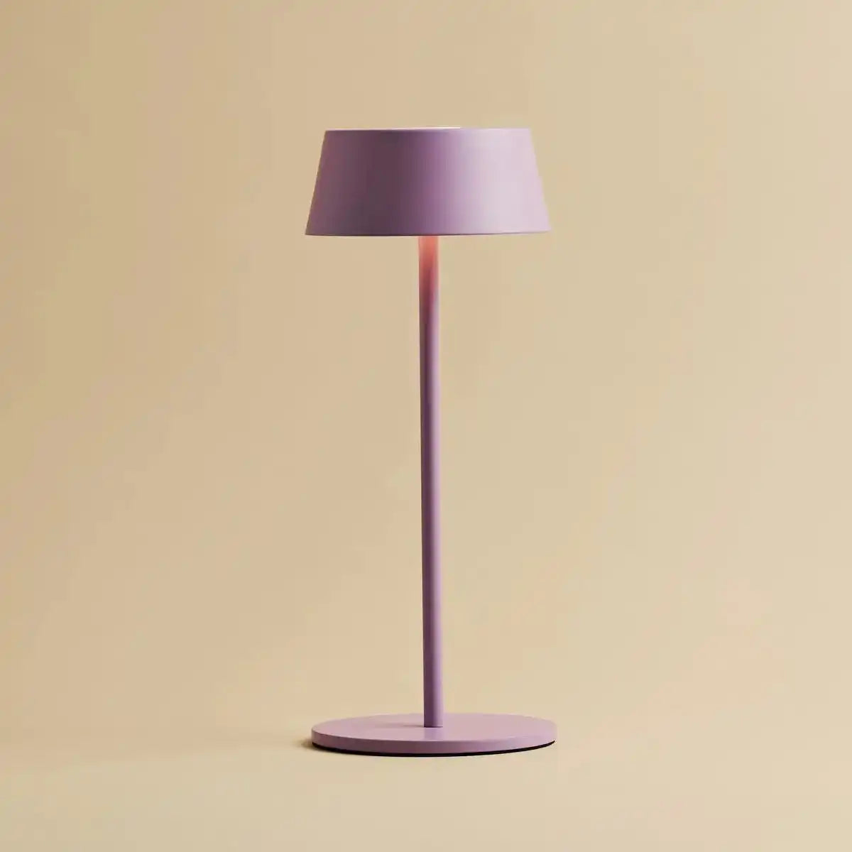 Hugo Violet Lila wiederaufladbarer Tischlampe - stilvoller, dimmbarer Lampe und schnurlos
