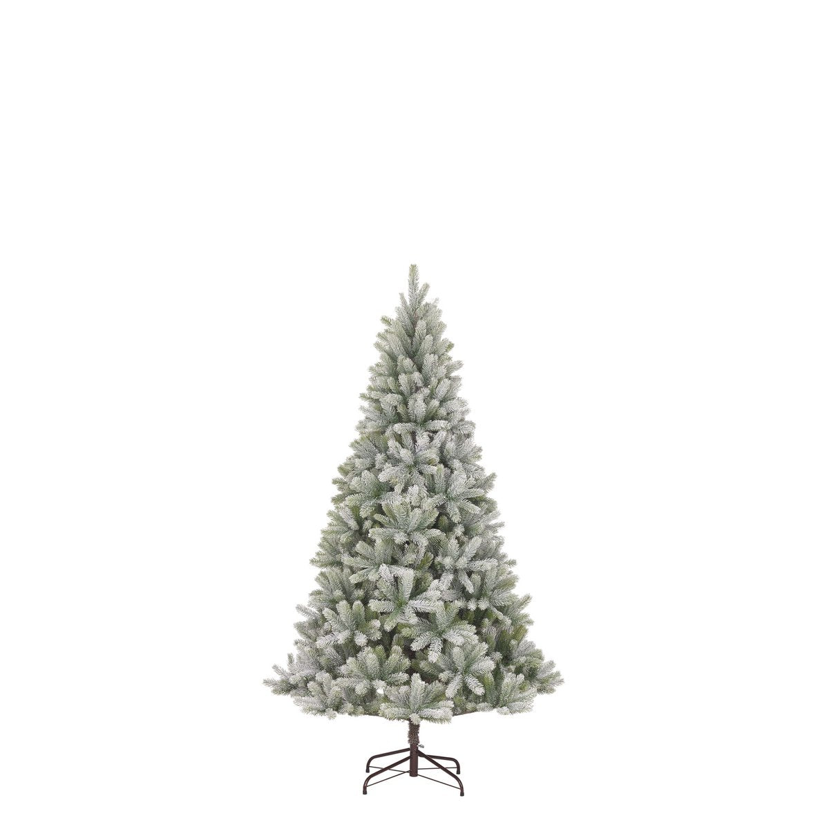 Künstlicher Weihnachtsbaum – H150 x Ø91 cm – Grün gefrostet