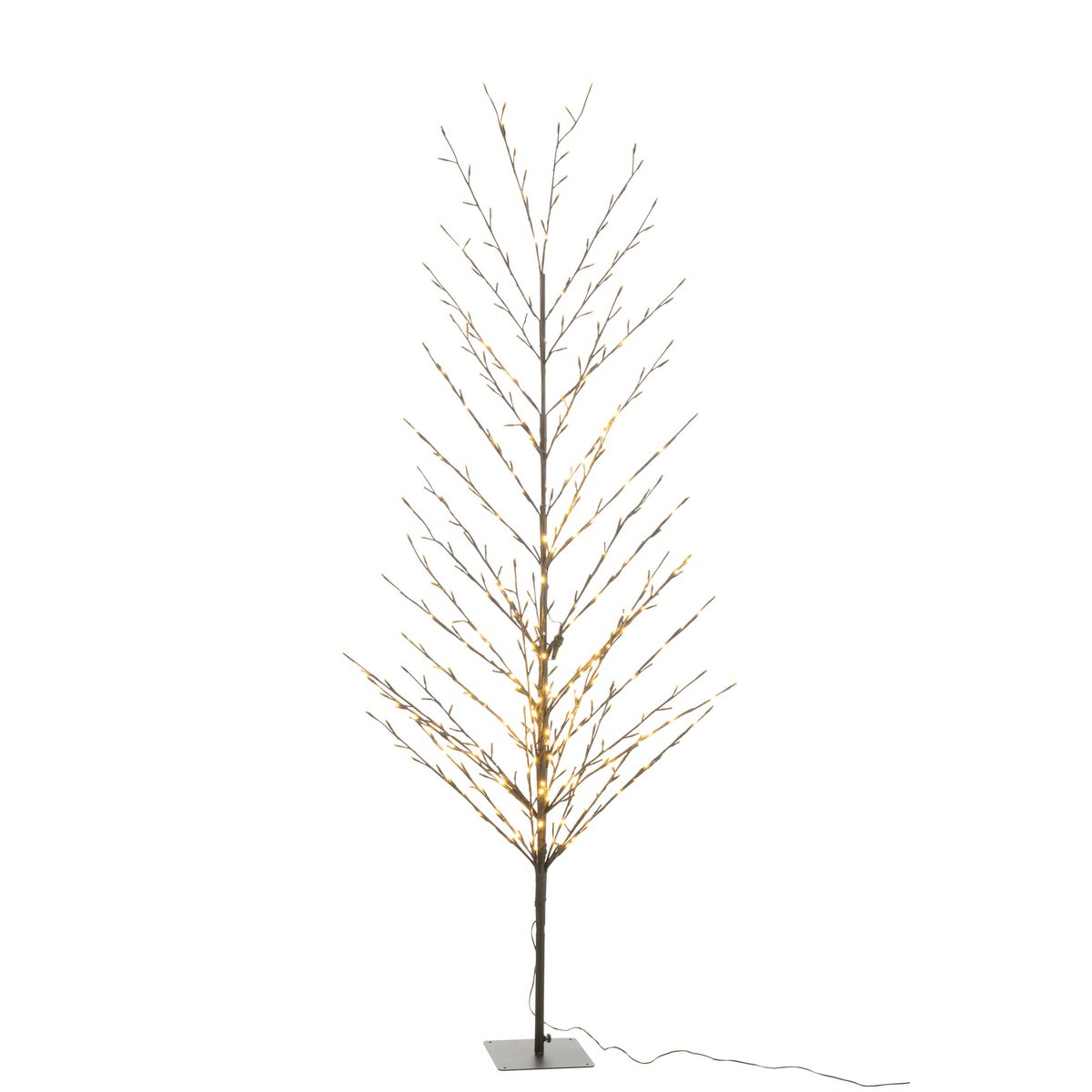 J-Line Weihnachtsbaum Bare+ LED Metall Schwarz