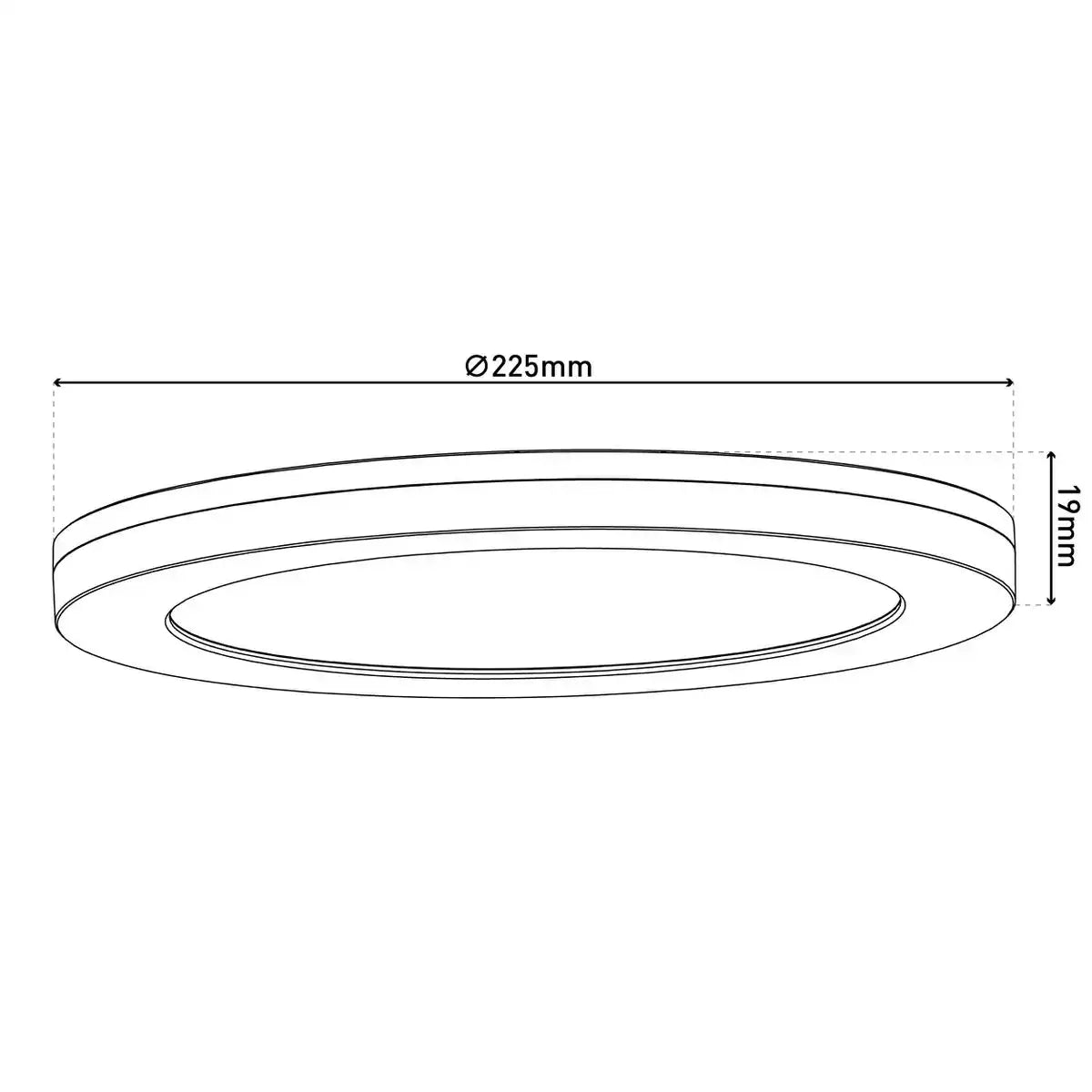 LED Deckenleuchte "BONUS", Funktion, Deckenlampe aus Metall und Kunststoff, Ringe in Chrome und Weiß sind wechselbar, mit fest verbauten LEDs, 22,5 cm Durchmesser