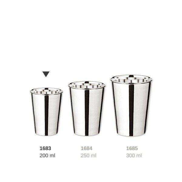Becher Trinkbecher Silberbecher Vase Konus, schwerversilbert, Höhe 9 cm - HomeDesign Knaus