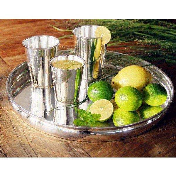 Becher Trinkbecher Silberbecher Vase Konus, schwerversilbert, Höhe 9 cm - HomeDesign Knaus