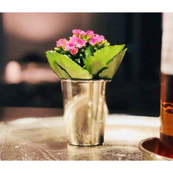Becher Trinkbecher Silberbecher Vase Konus, schwerversilbert, Höhe 9 cm - HomeDesign Knaus