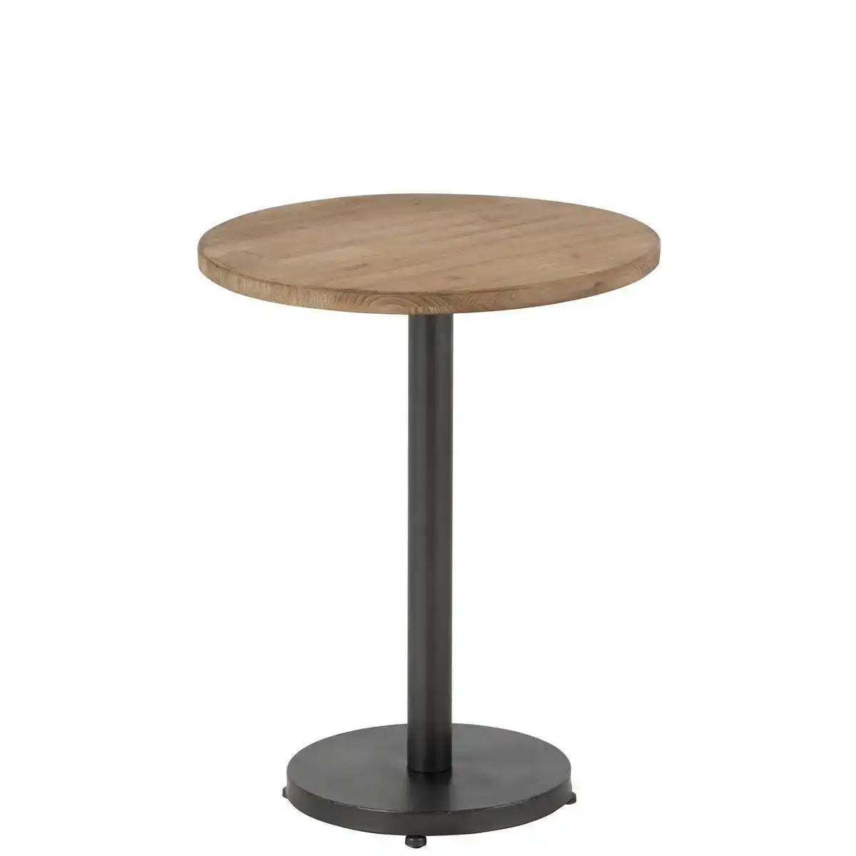 Beistelltisch Bar Round Metall/Holz Braun - HomeDesign Knaus