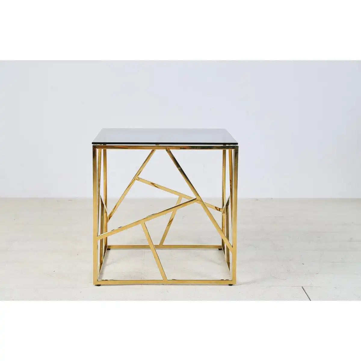 Beistelltisch Gold/Grau 55x55 cm - HomeDesign Knaus