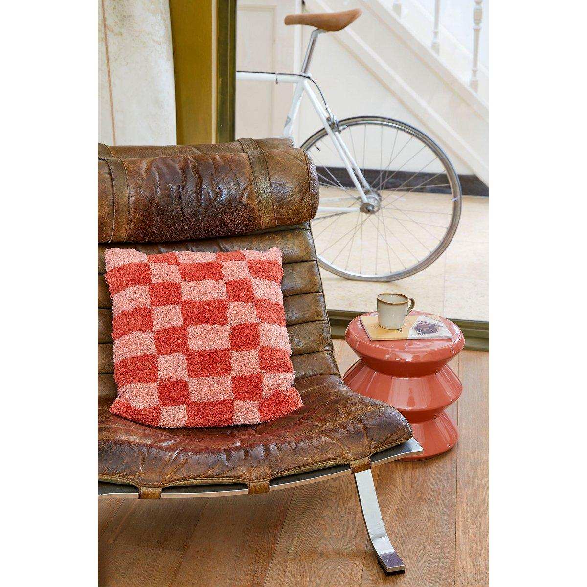 Beistelltisch – H28 x Ø31 cm – Keramik – Orange - HomeDesign Knaus