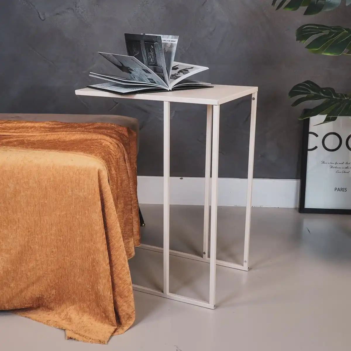 Beistelltisch - Metall - Sand - 45x30x60cm - HomeDesign Knaus