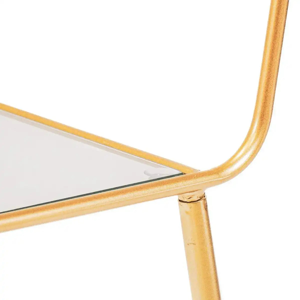 Beistelltisch / Nachttisch - Gold - 50x35x60cm - HomeDesign Knaus