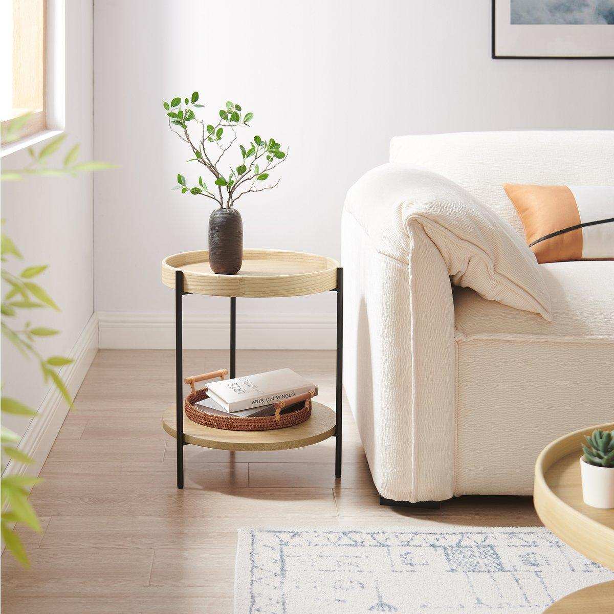 Beistelltisch Ø 44 cm Eiche - HomeDesign Knaus