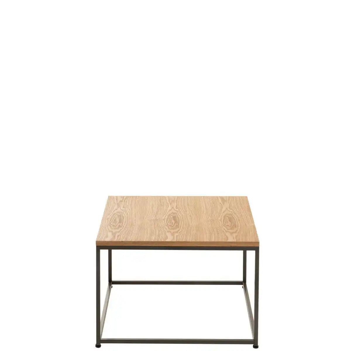 Beistelltisch Quadratisch Holz/Metall Natu 60 cm - HomeDesign Knaus