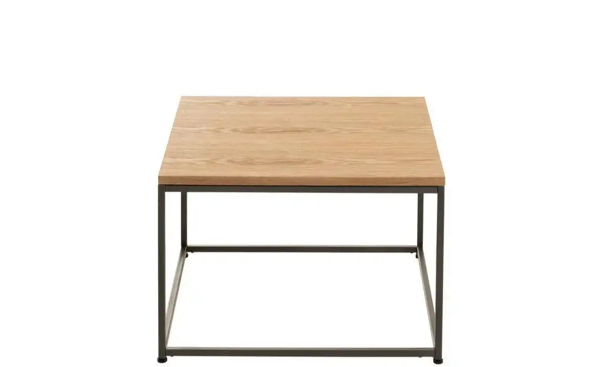 Beistelltisch Quadratisch Holz/Metall Natu 60 cm - HomeDesign Knaus