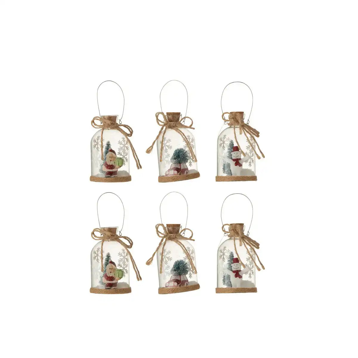 J-Line Weihnachtshänger – Glas – transparent