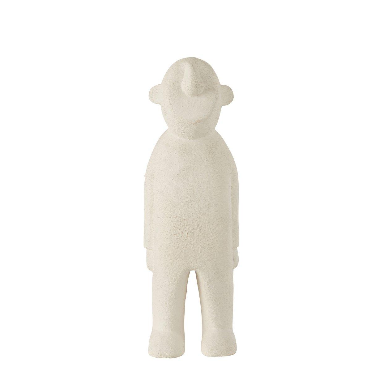 J-Line Figur Ngurah Holz Weiß Medium
