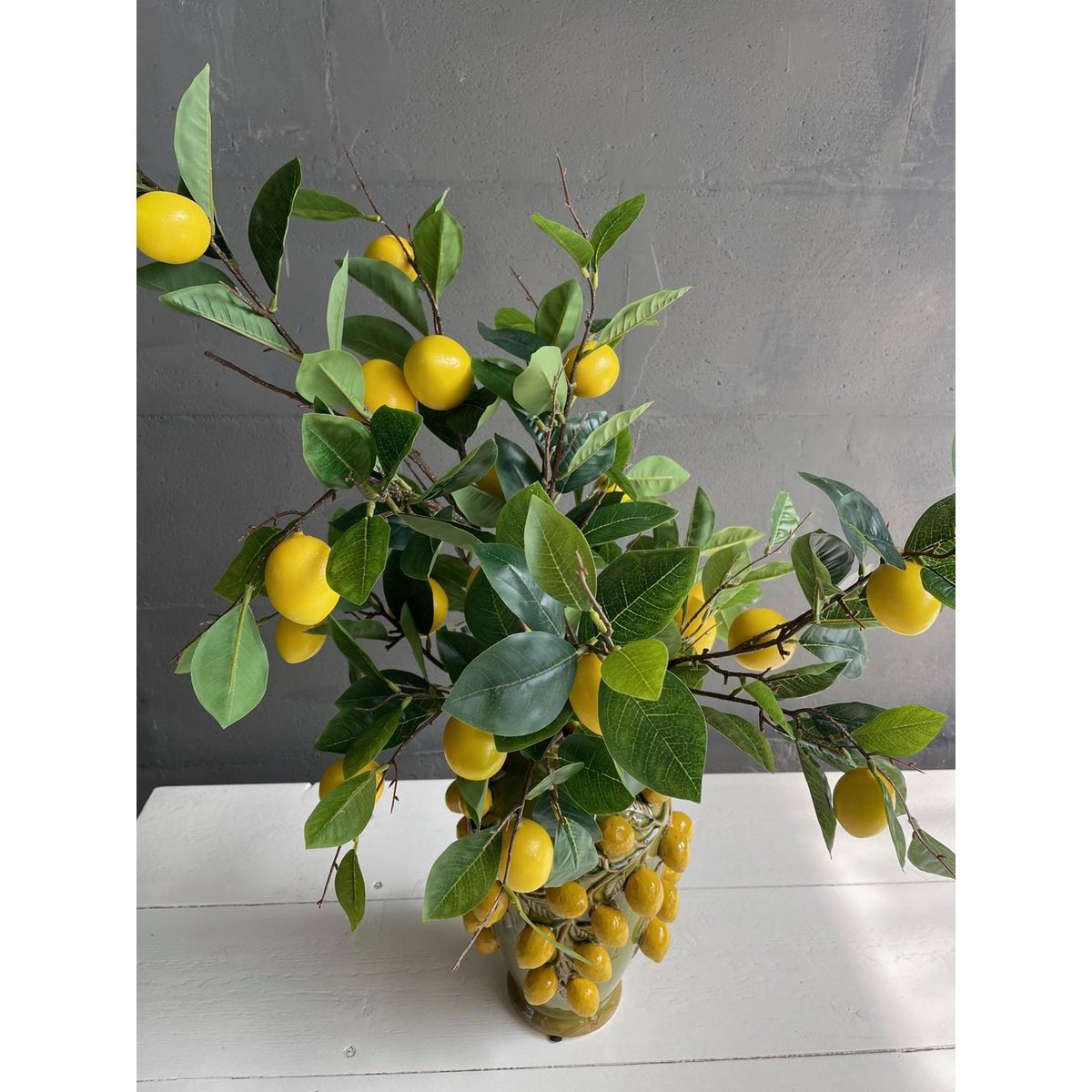 Künstliche Blumen - Blumenstrauß L - Lemon Glow - 80cm