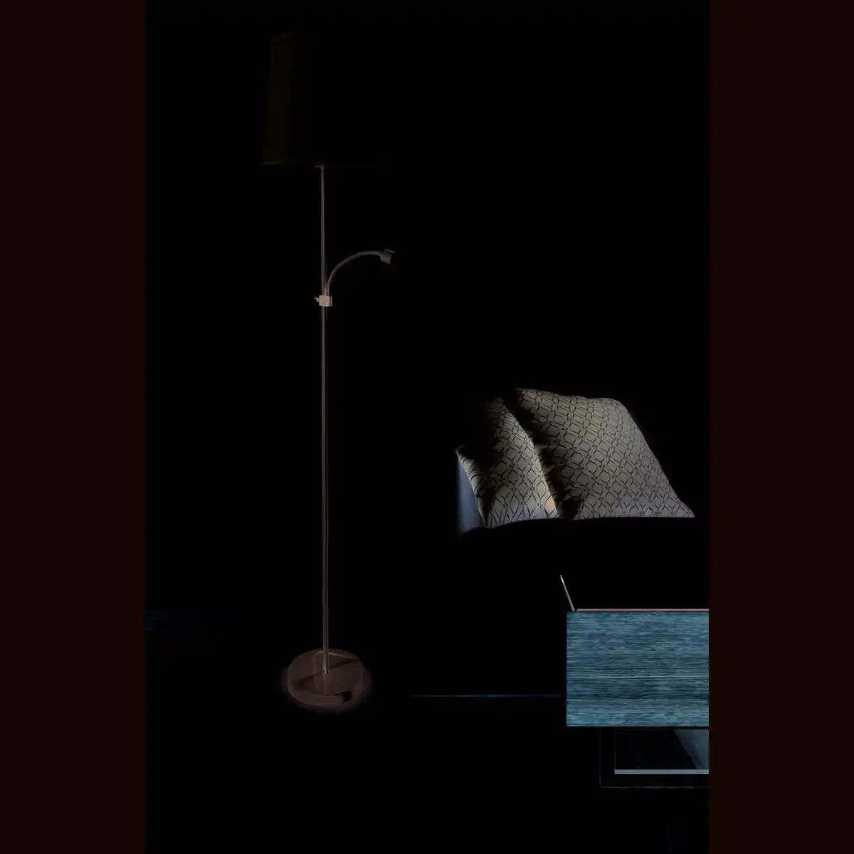 Stehleuchte mit LED-Lesearm "Mapleton"