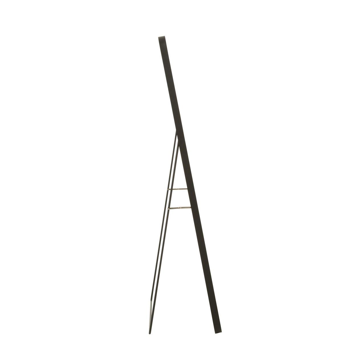 J-Line Spiegel auf Fuß, rechteckig, Glas/Metall, Schwarz – Wandspiegel 55,00 x 150,00 cm