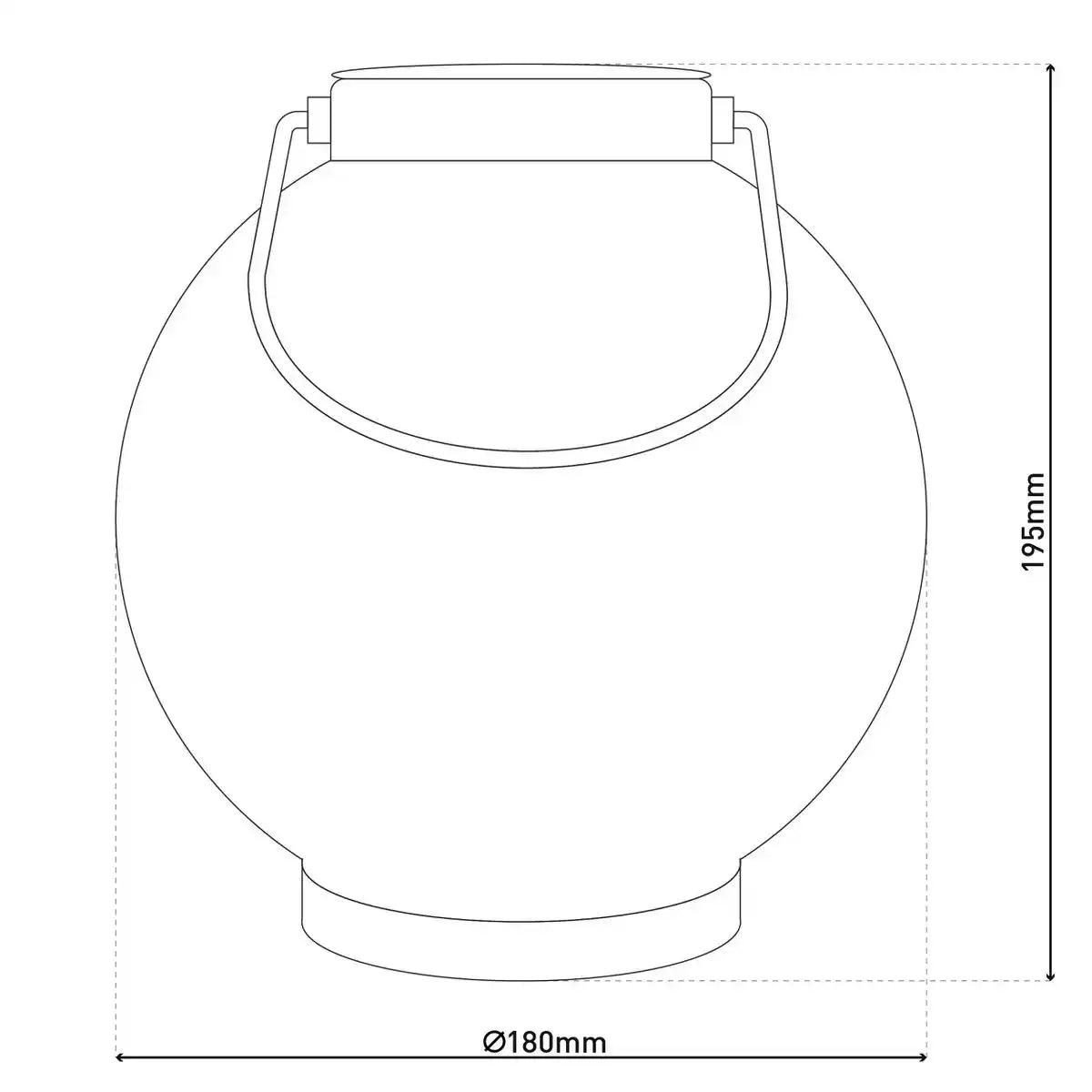 2er-Set LED Deko-Solarleuchte Ø 18 cm Außen Deko aus Metall in Silber mit integrierten LEDs