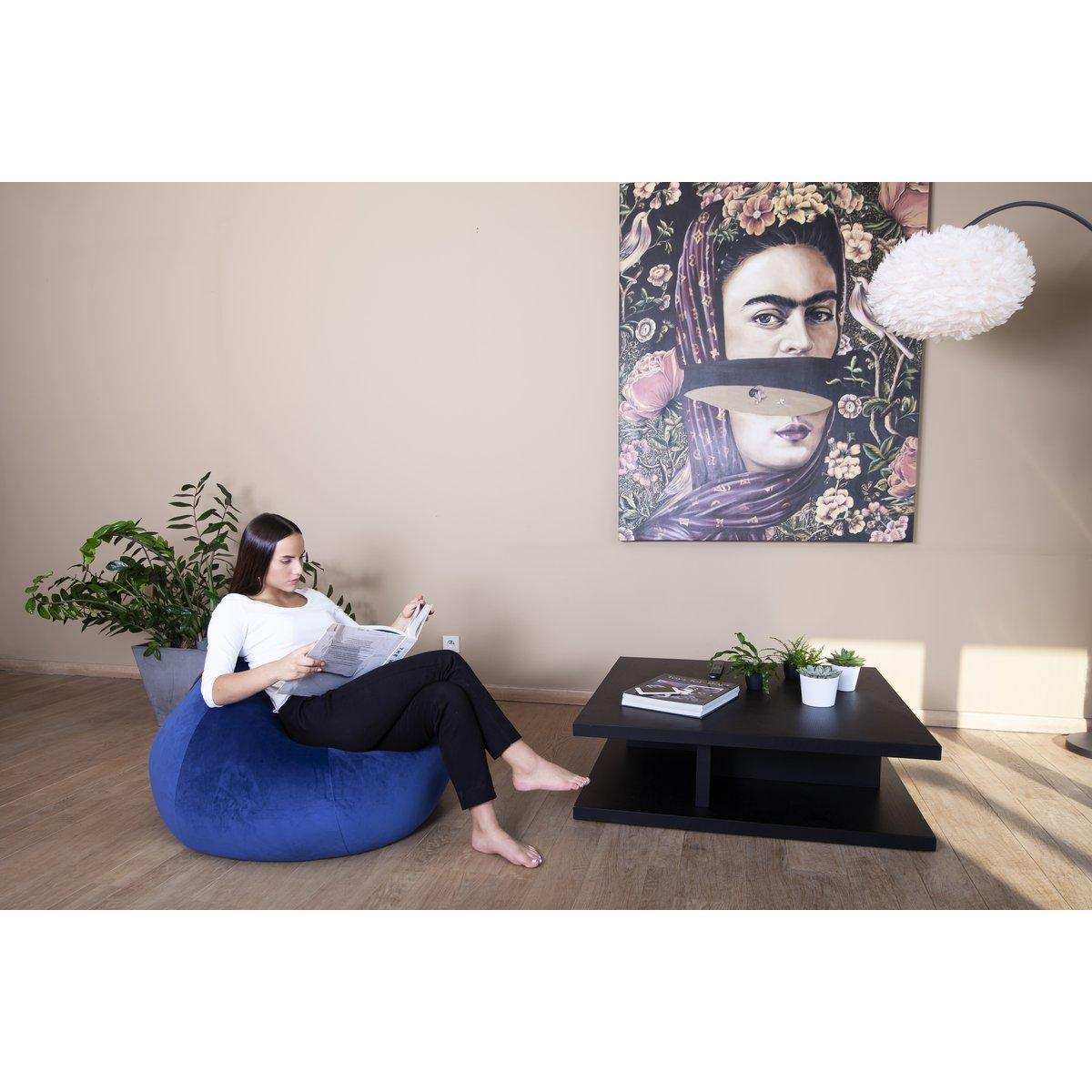 BIG POIRE VELVET - ozeanblau - HomeDesign Knaus