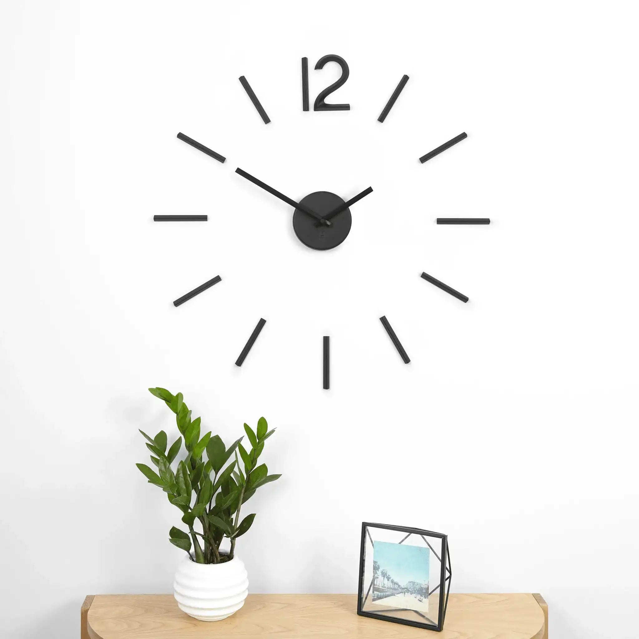 Blink-Wanduhr Quarzuhrwerk Metall mit variablem Durchmesser 100 cm - HomeDesign Knaus
