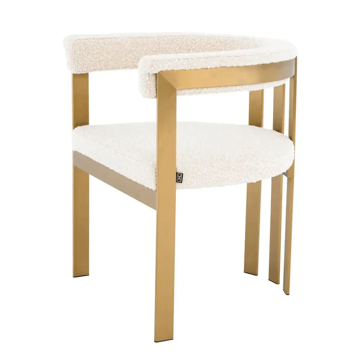 Blubhaus Esszimmerstuhl Samt Polystar Edelstahl Chrom poliert Handarbeit - HomeDesign Knaus