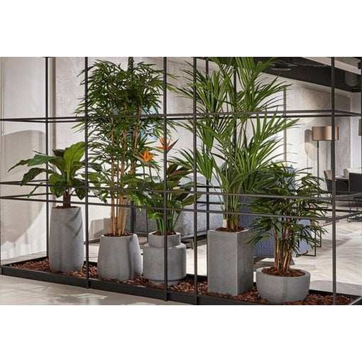 Blumenkübel Idaho Innenbereich Außenbereich topf Grau - HomeDesign Knaus