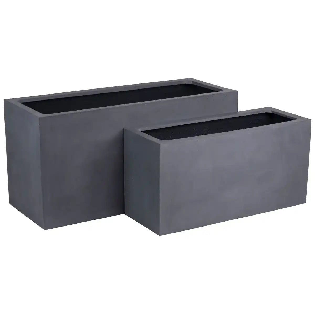 Blumenkübel Innenbereich Außenbereich Pflanzenkübel Grau - HomeDesign Knaus